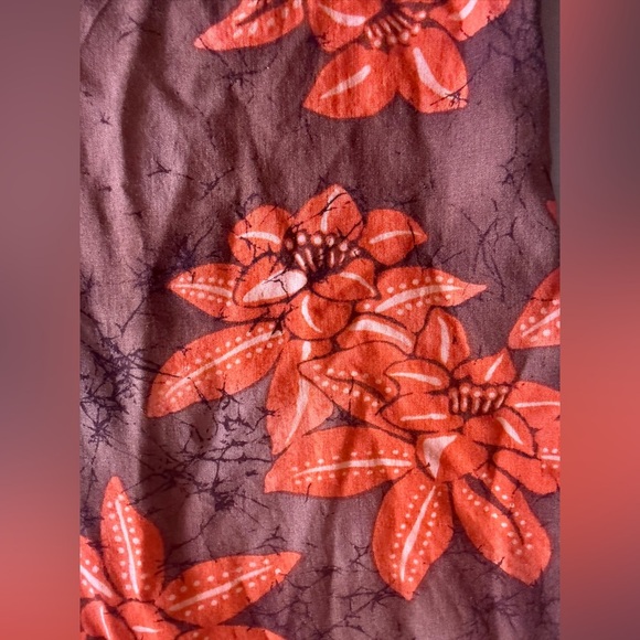 Victoria's Secret Black and Orange Casual Pants with Floral Design - Picture 13 of 16